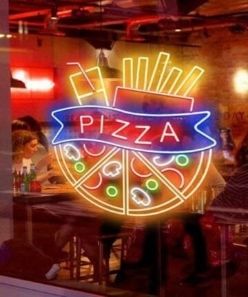pizza neon