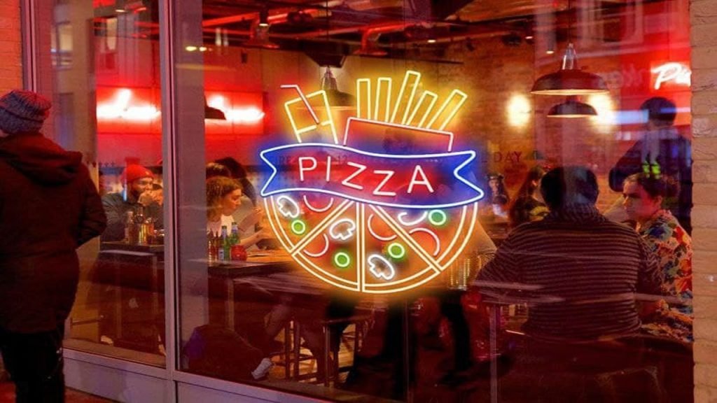 pizza neon